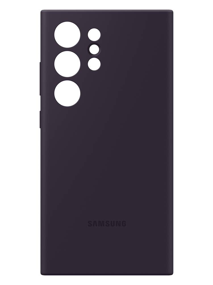 Чехол-накладка Samsung Silicone Case для Galaxy S24 Ultra, силикон, темно-фиолетовый