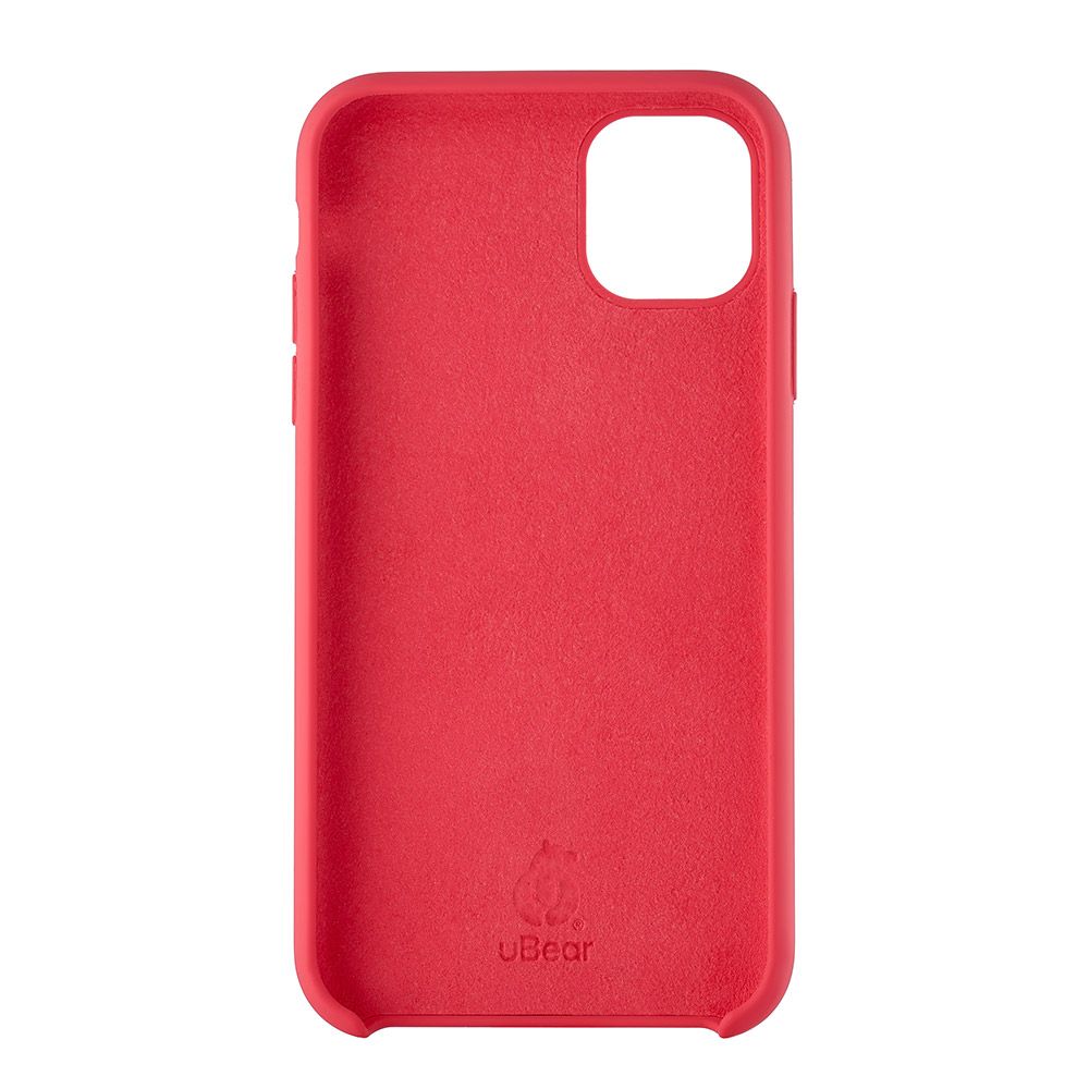 Чехол-накладка uBear Touch Case для iPhone 11, силикон, красный чехол клип кейс pero liquid silicone для apple iphone 13 pro красный
