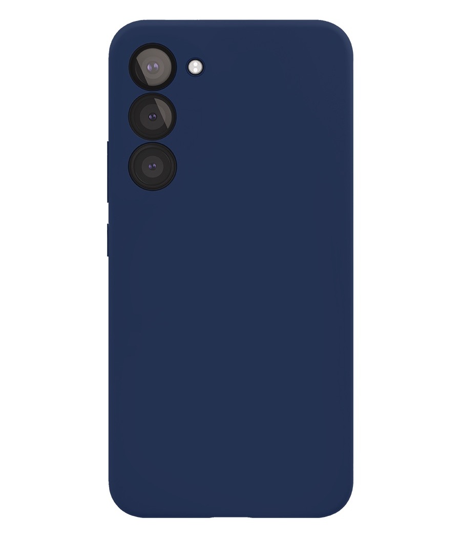 Чехол-накладка VLP Aster MagSafe для Galaxy S24+, силикон, темно-синий