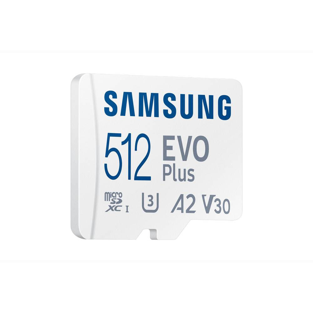 Карта памяти microSDXC 512 Гб Samsung EVO Plus Class 10 UHS-1, +адаптер MB-MC512KA/RU - фото 3