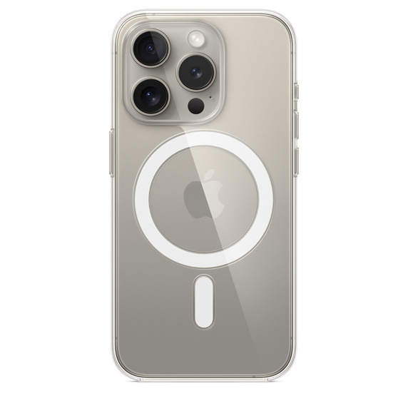 Чехол-накладка Apple MagSafe для iPhone 15 Pro, поликарбонат, прозрачный клип кейс pero силикон для apple iphone 14 pro max прозрачный усиленный