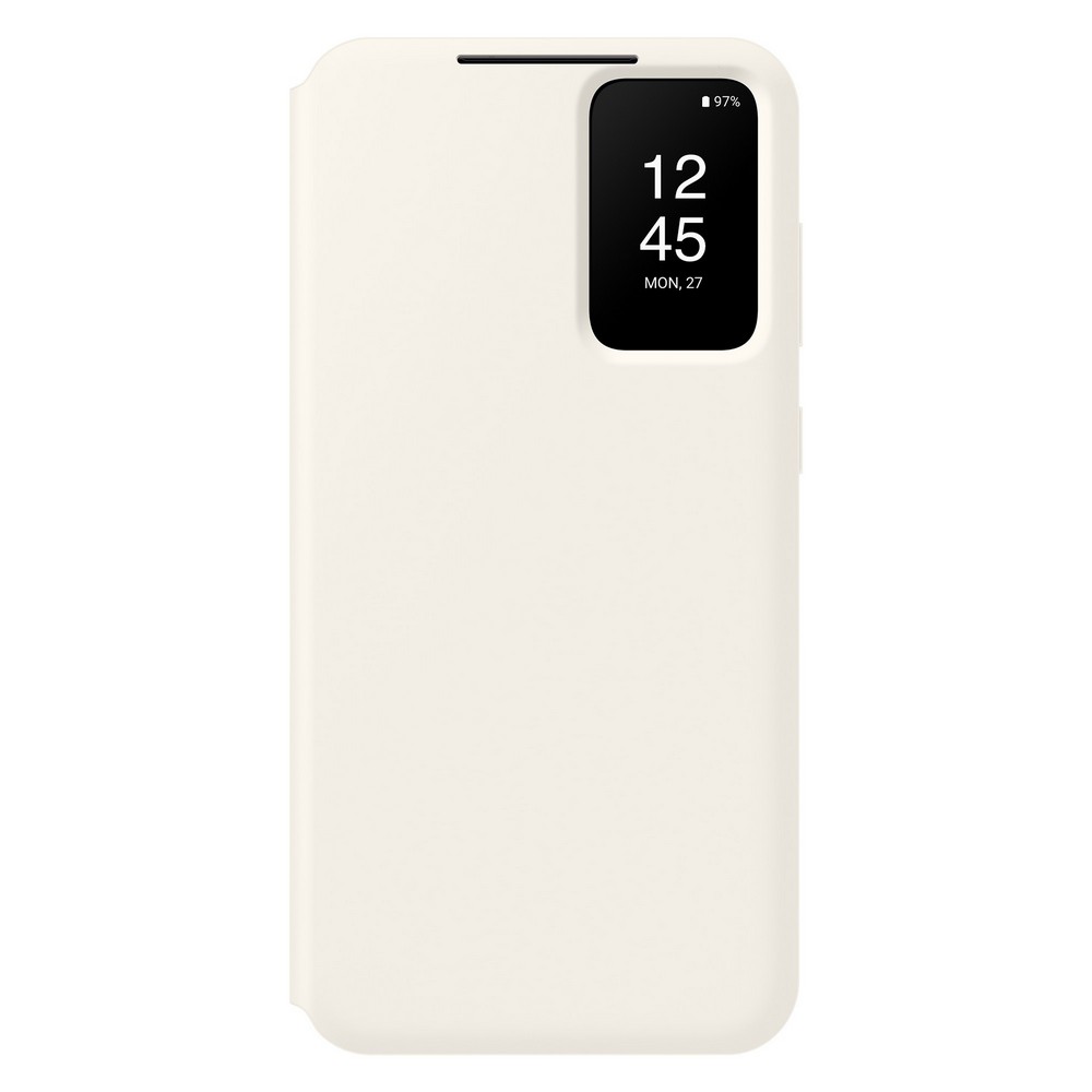 Чехол-книжка Samsung Smart View Wallet Case для Galaxy S23+, поликарбонат, кремовый