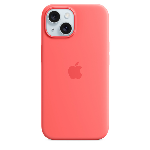 Чехол-накладка Apple MagSafe для iPhone 15, силикон, гуава чехол накладка apple magsafe для iphone 15 pro max силикон гуава