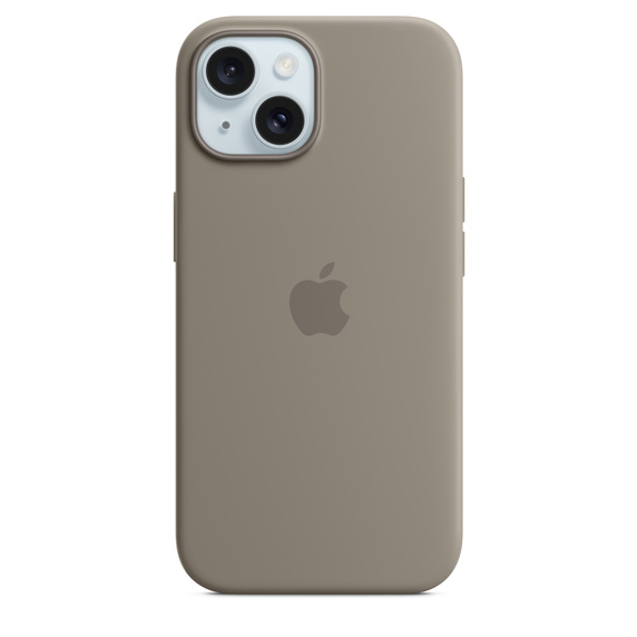 Чехол-накладка Apple MagSafe для iPhone 15, силикон, глина
