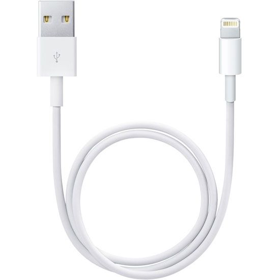 Кабель Apple USB / Lightning, 0,5м, белый кабель borofone bx18 lightning usb 2 а 2 м pvc оплётка белый