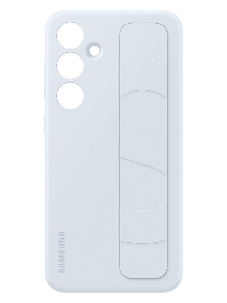Чехол-накладка Samsung Standing Grip для Galaxy S24+, поликарбонат, светло-голубой