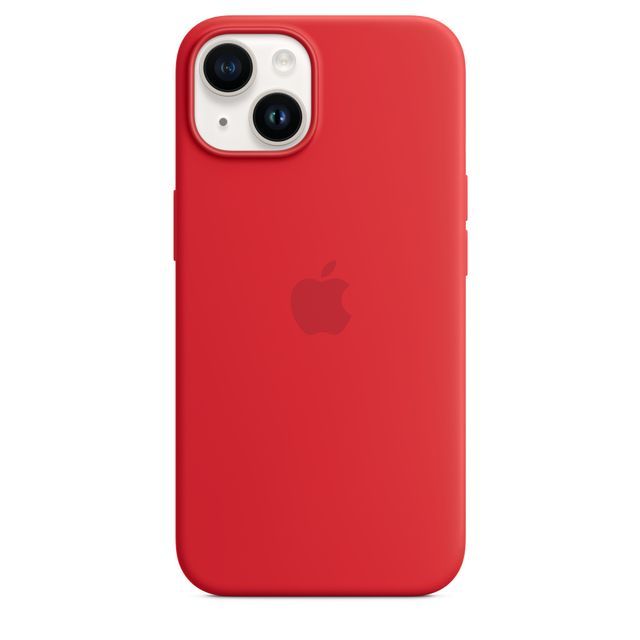 Чехол-накладка Apple MagSafe для iPhone 14, силикон, (PRODUCT)RED чехол защитный vlp silicone case для iphone 14 сиреневый