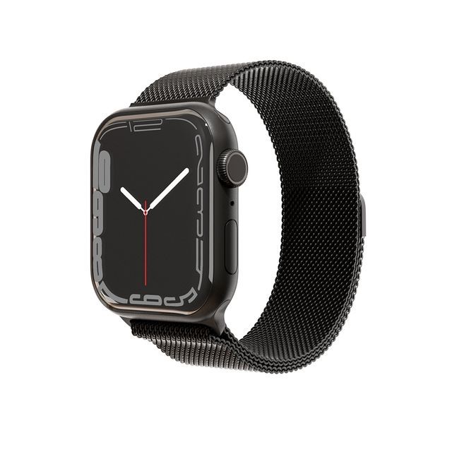 Ремешок VLP для Apple Watch 45mm 45mm, Нержавеющая сталь, черный ремешок vlp для apple watch 45mm 45mm нержавеющая сталь серебристый