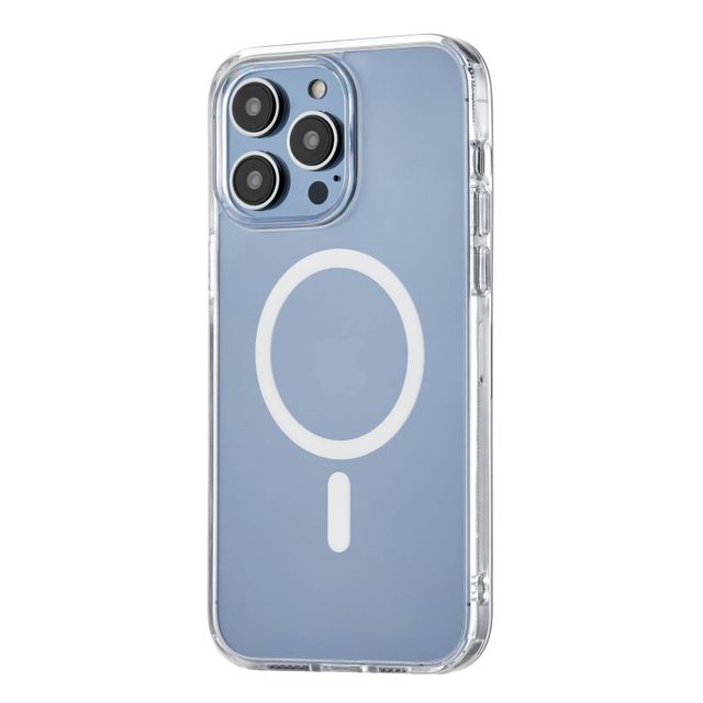 Чехол-накладка uBear Real Mag Case для iPhone 14 Pro Max, поликарбонат, прозрачный чехол накладка ubear real mag case для iphone 12 12 pro поликарбонат прозрачный