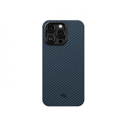 Чехол-накладка Pitaka MagEZ Case 3 для iPhone 14 Pro, арамид (кевлар), черный/синий чехол pitaka magez rhapsody для airpods pro 2