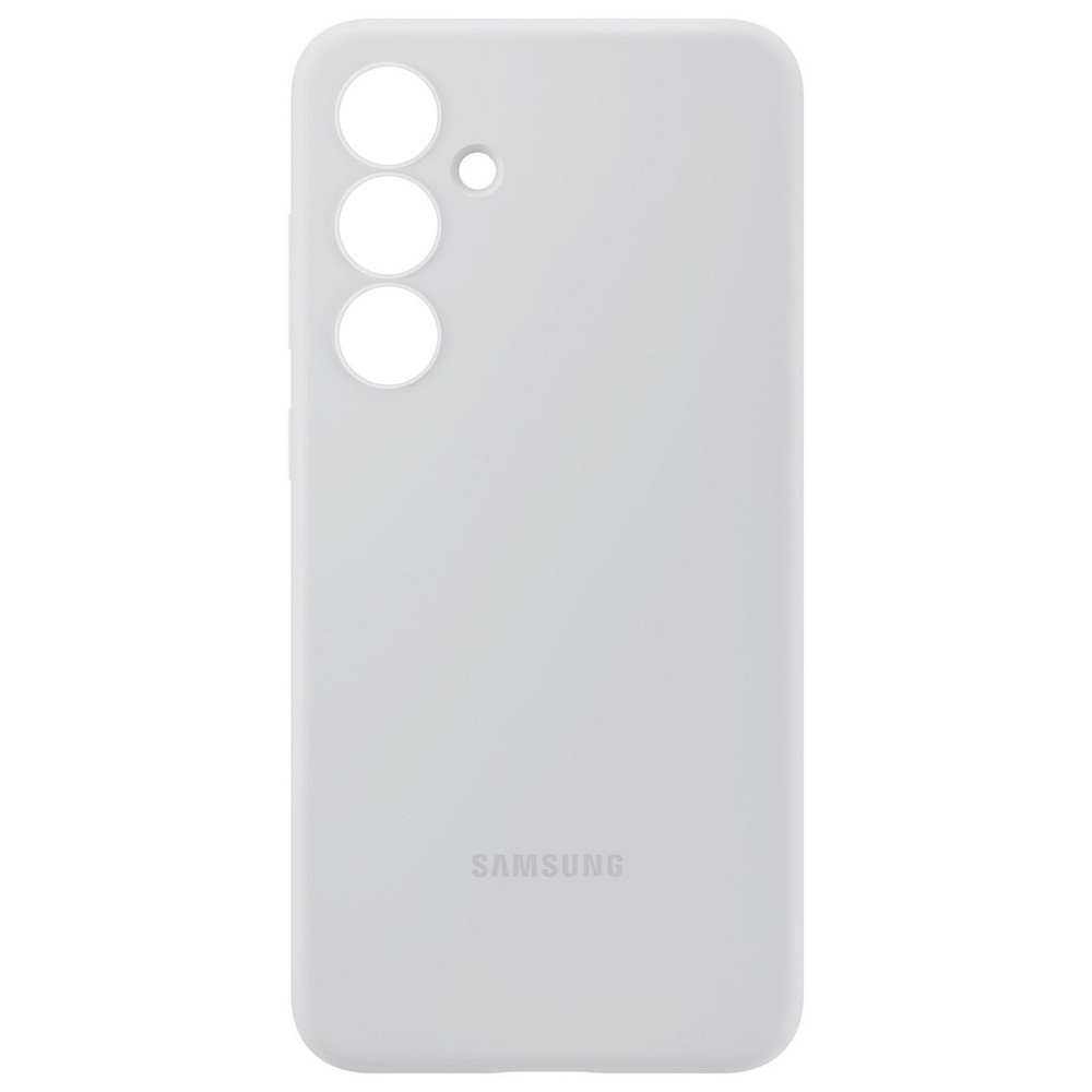 Чехол-накладка Samsung Silicone Case для Galaxy S24 FE, силикон, серый