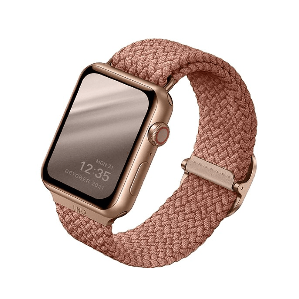 Ремешок Uniq Aspen для Apple Watch 41mm 41mm, Нейлон, розовый ремешок uniq aspen для apple watch 41mm 41mm нейлон серый