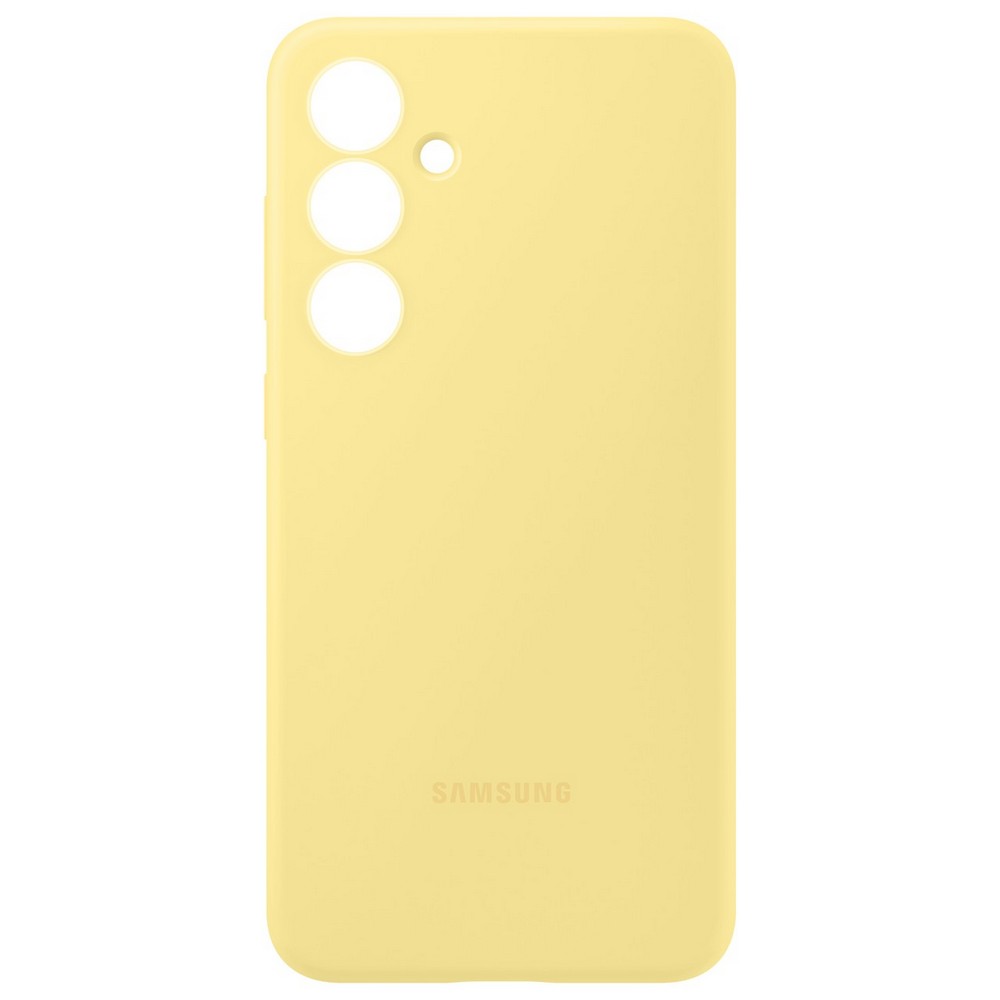 Чехол-накладка Samsung Silicone Case для Galaxy S24 FE, силикон, желтый