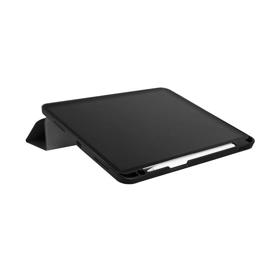 Чехол-книжка Uniq Transforma для iPad Pro 12.9″ (5-го поколения), полиуретан, черный чехол книжка pero eco leather универсальный 6 5 7 0