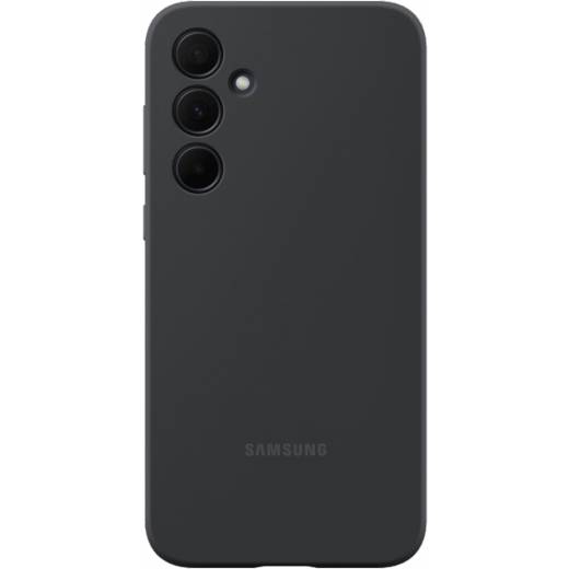 Чехол-накладка Samsung Silicone Case для Galaxy A35, силикон, черный