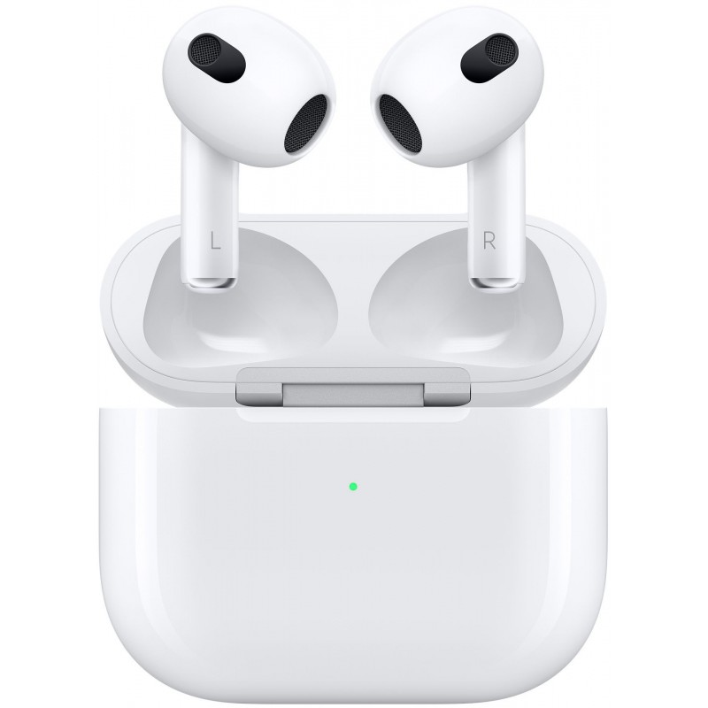 Беспроводные наушники Apple AirPods 3 (2021) в зарядном футляре, белый беспроводные наушники apple airpods pro в зарядном футляре magsafe белый