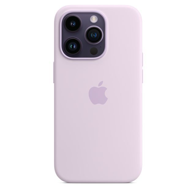 Чехол-накладка Apple MagSafe для iPhone 14 Pro, силикон, сиреневый чехол накладка apple magsafe для iphone 15 pro max силикон гуава