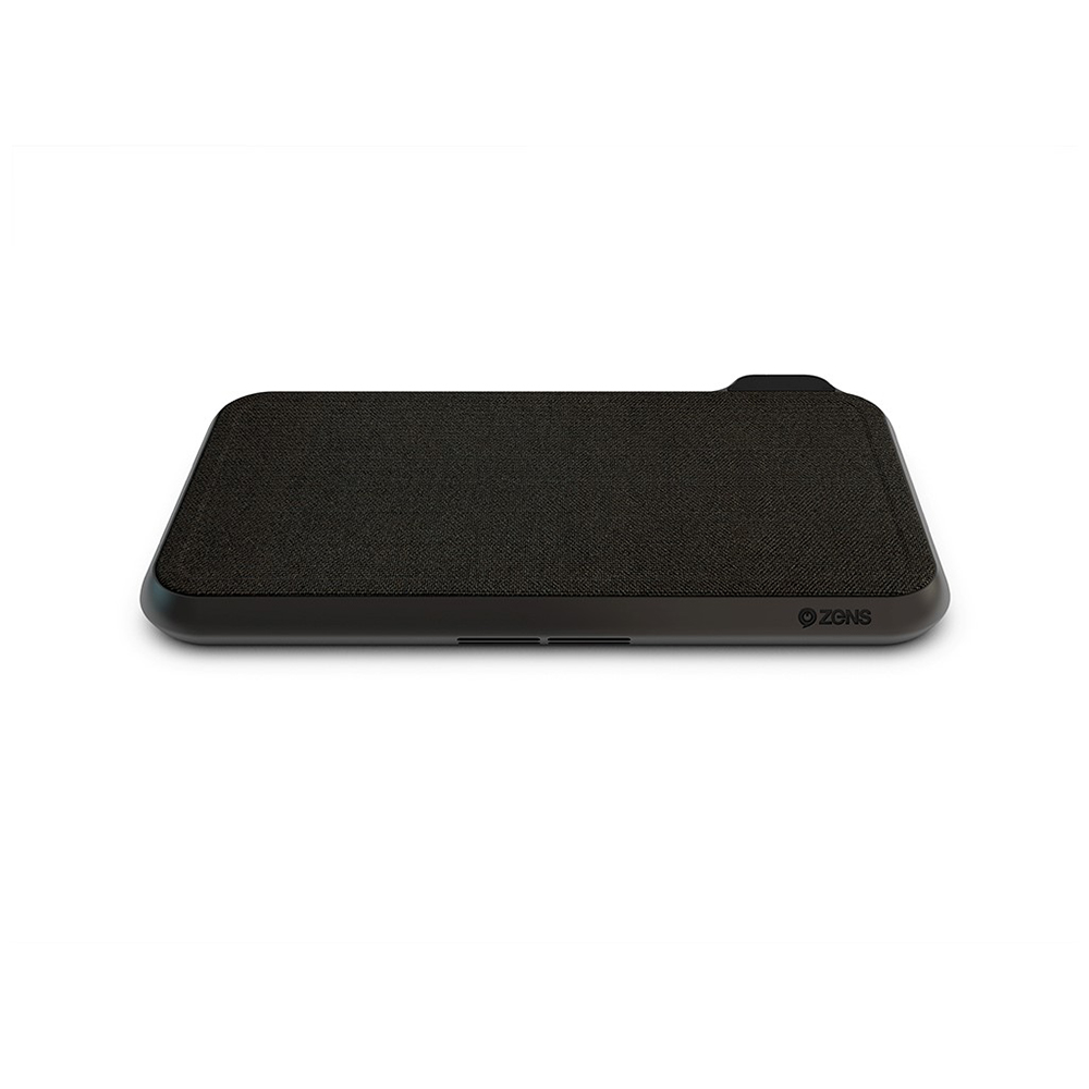 Зарядное устройство беспроводное Zens Liberty Fabric, 30Вт, черный