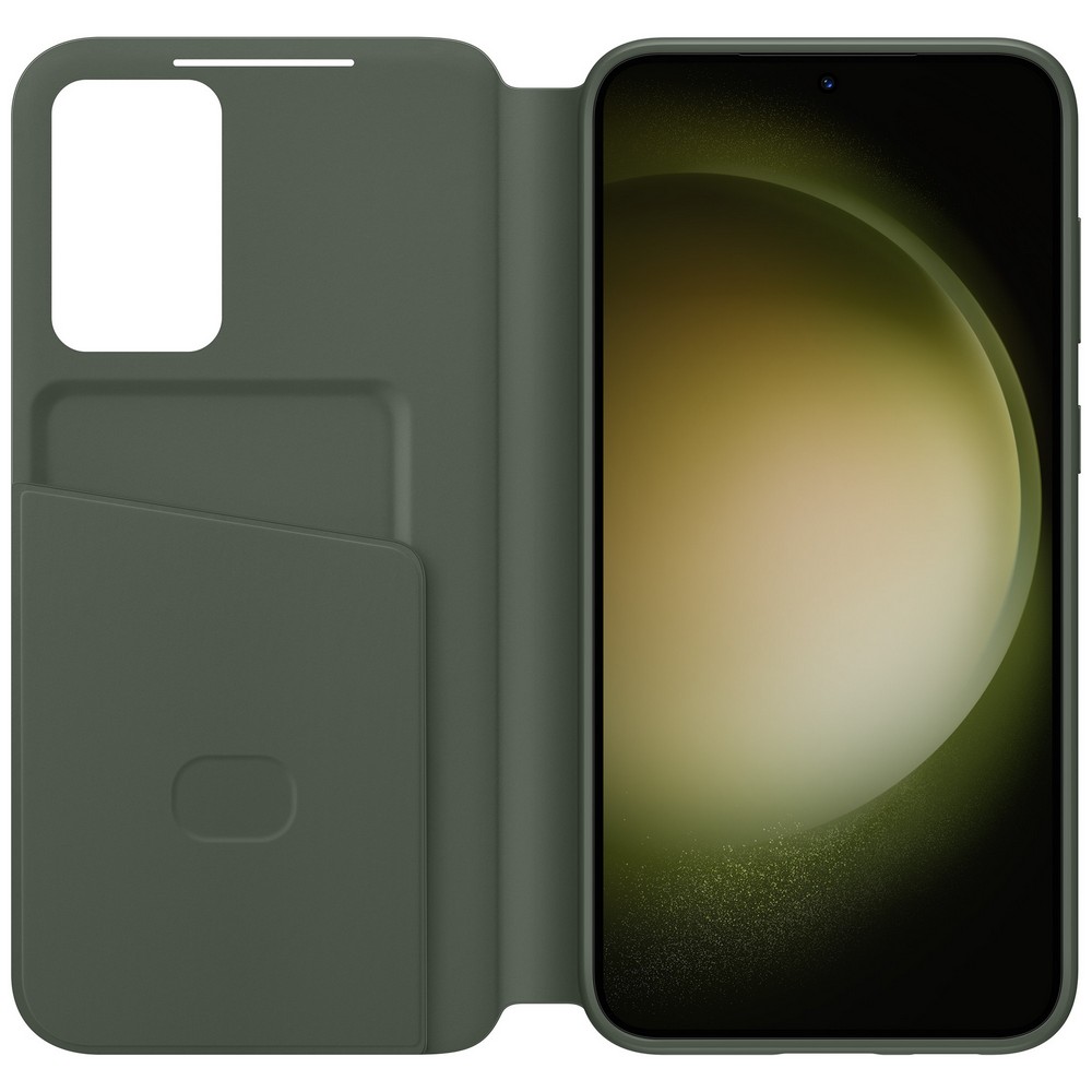 Чехол-книжка Samsung Smart View Wallet Case для Galaxy S23+, поликарбонат, хаки