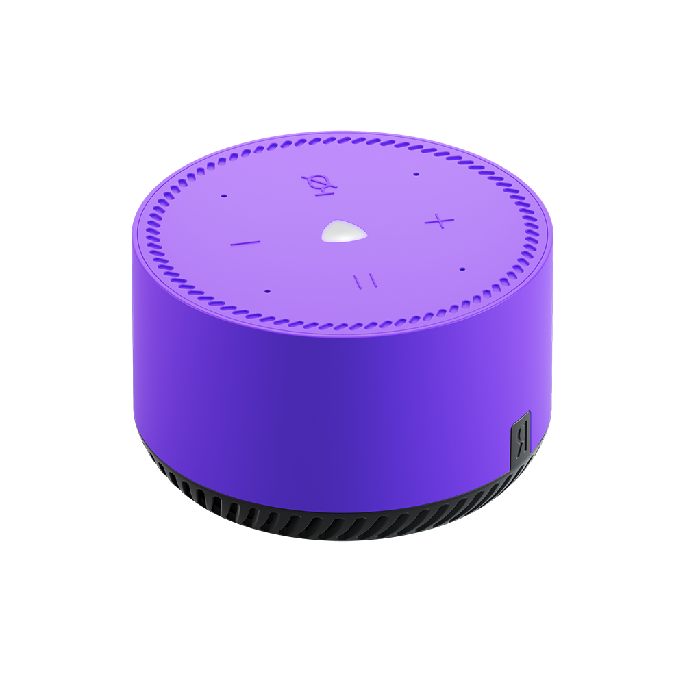 Умная колонка Яндекс Лайт с Алисой, 5 Вт фиолетовый умная колонка яндекс станция миди с алисой zigbee 24 вт