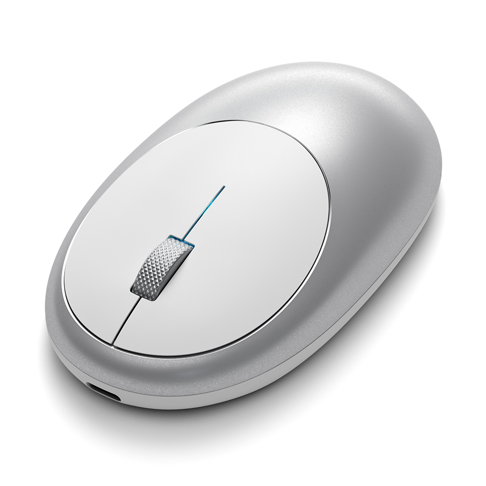 Мышь Satechi M1 Bluetooth Wireless Mouse, беспроводная, серебристый мышь dialog mrgk 14u gan kata игровая беспроводная 1600 dpi 2хаа usb чёрная