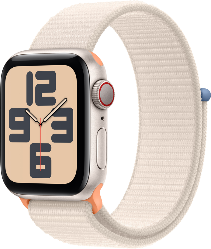 Apple Watch SE 2023 GPS  (корпус - сияющая звезда, 44mm ремешок Sport Loop сияющая звезда) фигурка полистоун 2023