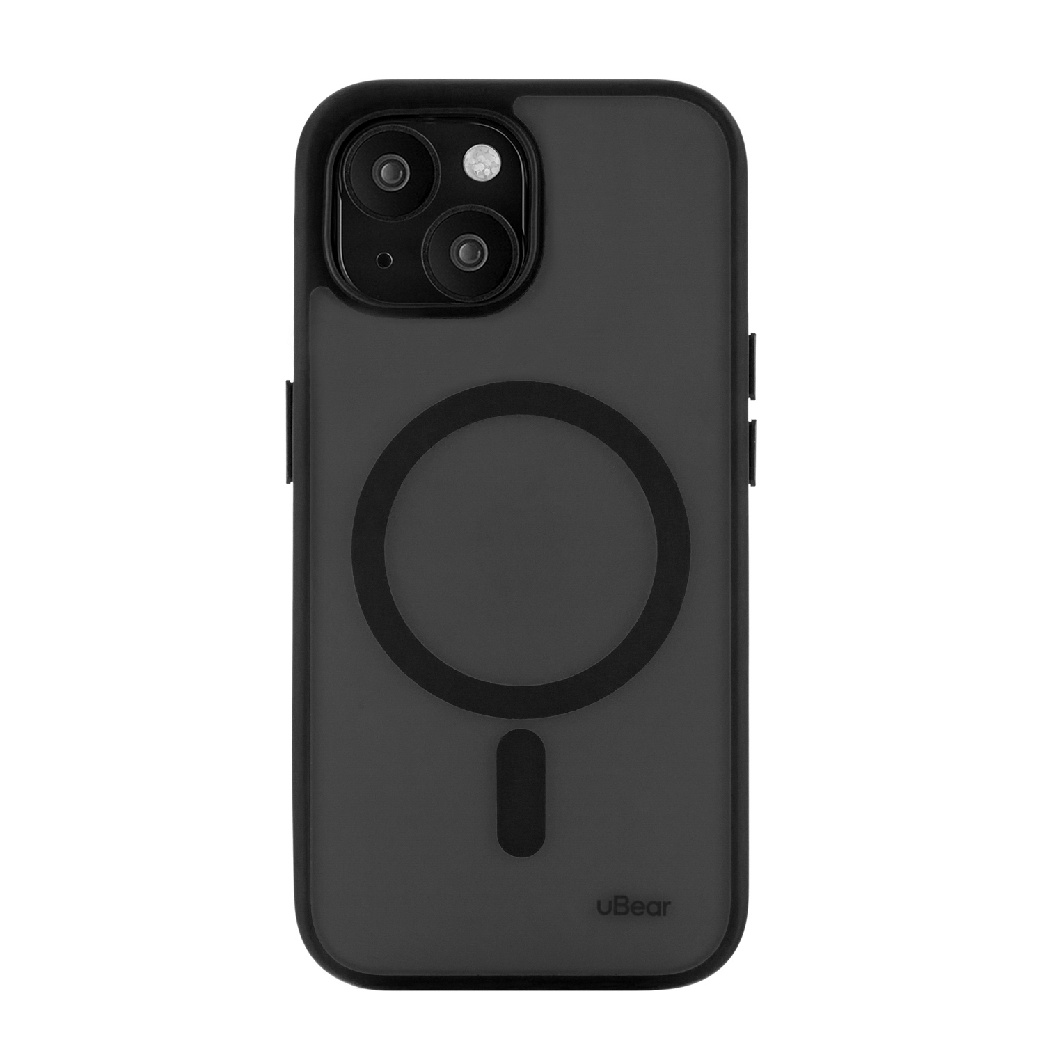 Чехол-накладка uBear Cloud Mag Case для iPhone 15, полиуретан, черный чехол накладка vlp glaze case для iphone 15 pro max полиуретан темно зеленый