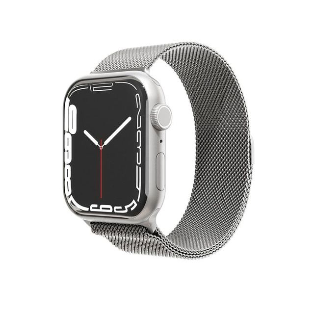 Ремешок VLP для Apple Watch 45mm 45mm, Нержавеющая сталь, серебристый ремешок vlp для apple watch 41mm нержавеющая сталь