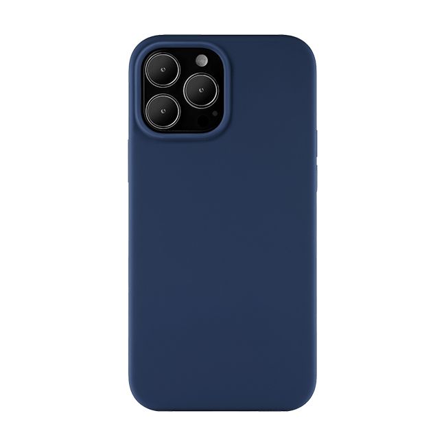 Чехол-накладка uBear Touch Mag Сase для iPhone 13 Pro Max, силикон, темно-синий чехол защитный red line для iphone 12 pro max 6 7 кожаный темно синий ут000023888