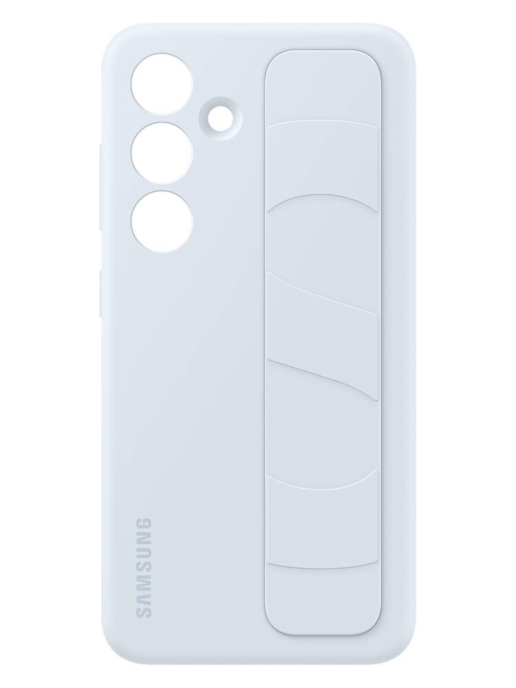 Чехол-накладка Samsung Standing Grip для Galaxy S24, поликарбонат, светло-голубой