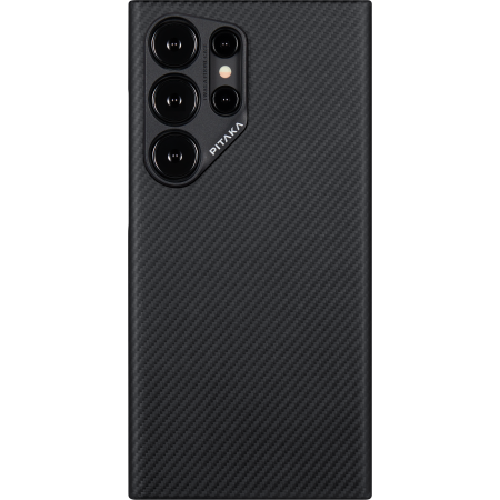 Чехол-накладка Pitaka MagEZ 4 для Galaxy S24 Ultra, кевлар, черный/серый