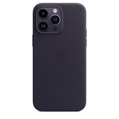 Чехол-накладка Apple MagSafe для iPhone 14 Pro Max, кожа, штормовой синий чехол borasco microfiber case для apple iphone 13 pro max синий