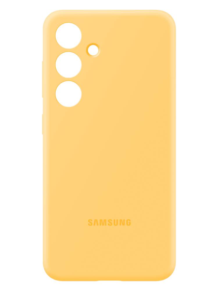 Чехол-накладка Samsung Silicone Case для Galaxy S24, силикон, желтый