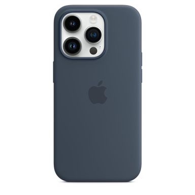 Чехол-накладка Apple MagSafe для iPhone 14 Pro, силикон, штормовой синий чехол подвеска hoco для apple airtag силикон