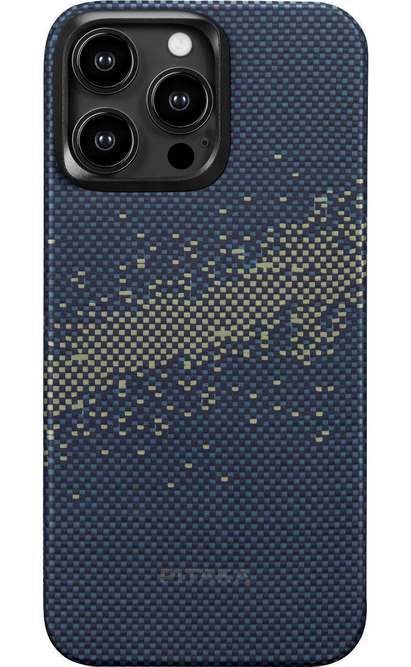 Чехол-накладка Pitaka StarPeak MagEZ 4 Milky Way Galaxy для iPhone 15 Pro, кевлар чехол pitaka magez rhapsody для airpods pro 2