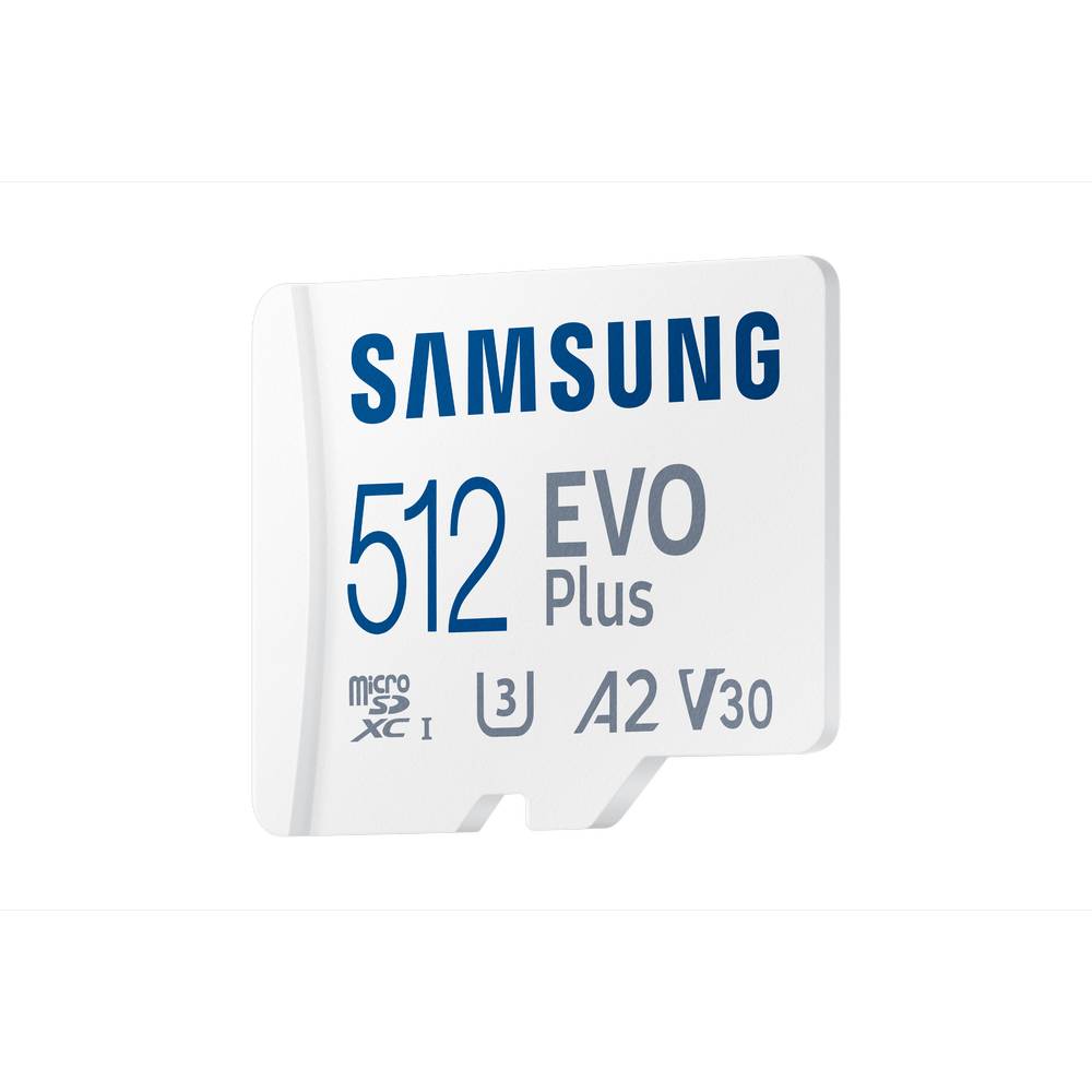 Карта памяти microSDXC 512 Гб Samsung EVO Plus Class 10 UHS-1, +адаптер MB-MC512KA/RU - фото 2