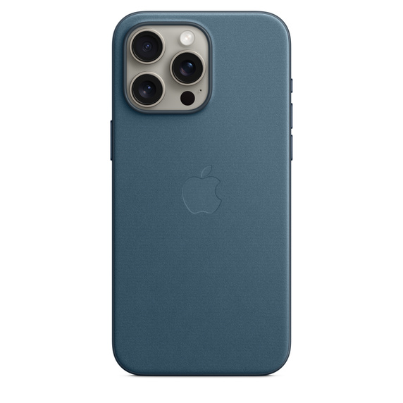 Чехол-накладка Apple MagSafe для iPhone 15 Pro Max, микротвил, штормовой синий чехол защитный vlp silicone case для iphone 13 promax темно синий