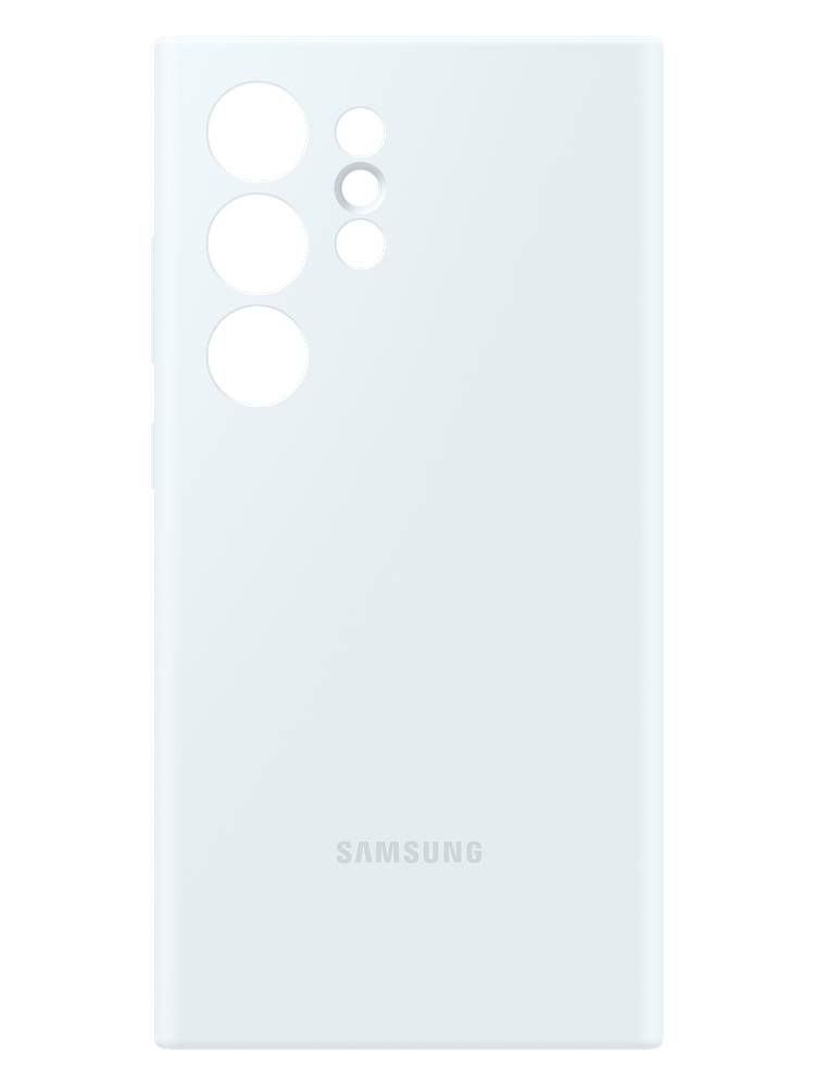 Чехол-накладка Samsung Silicone Case для Galaxy S24 Ultra, силикон, белый