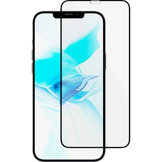 Защитное стекло uBear Extreme Nano Shield для iPhone 12/12 Pro, 0,3 мм, черная рамка стекло 2 5d защитное vlp privacy для iphone 12 12 pro черная рамка