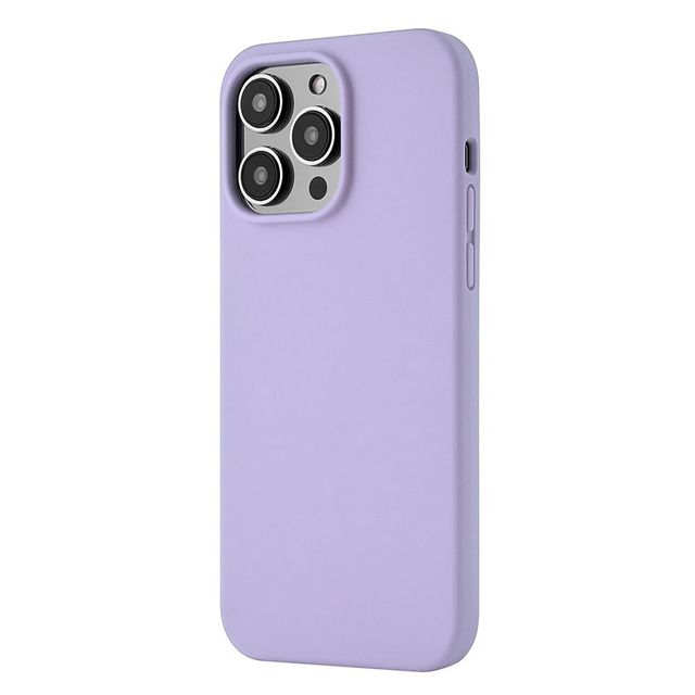 Чехол-накладка uBear Touch Mag Case для iPhone 14 Pro Max, силикон, фиолетовый чехол накладка ubear touch mag case для iphone 15 силикон фиолетовый