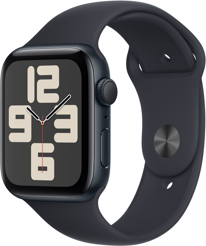 Apple Watch SE 2023 GPS  (корпус - темная ночь, 40mm ремешок Sport Band темная ночь, размер M/L)