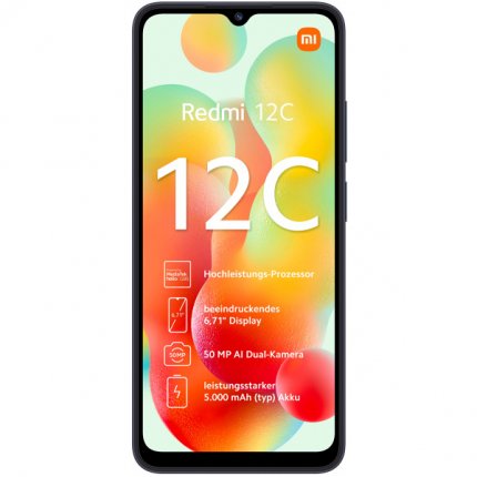 Смартфон Redmi 12C 6.71″ 4Gb, 128Gb, синий океан X45640 - фото 2