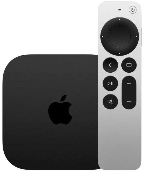 ТВ-приставка Apple TV 4K  (3-го поколения) 128Gb, черный тв приставка apple tv 4k 3 го поколения 128gb