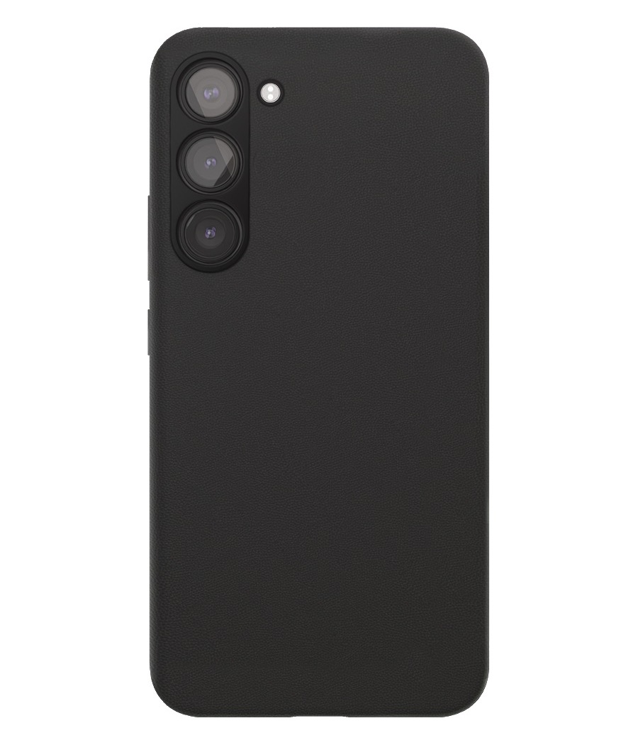 Чехол-накладка VLP Ecopelle MagSafe для Galaxy S24, экокожа, черный