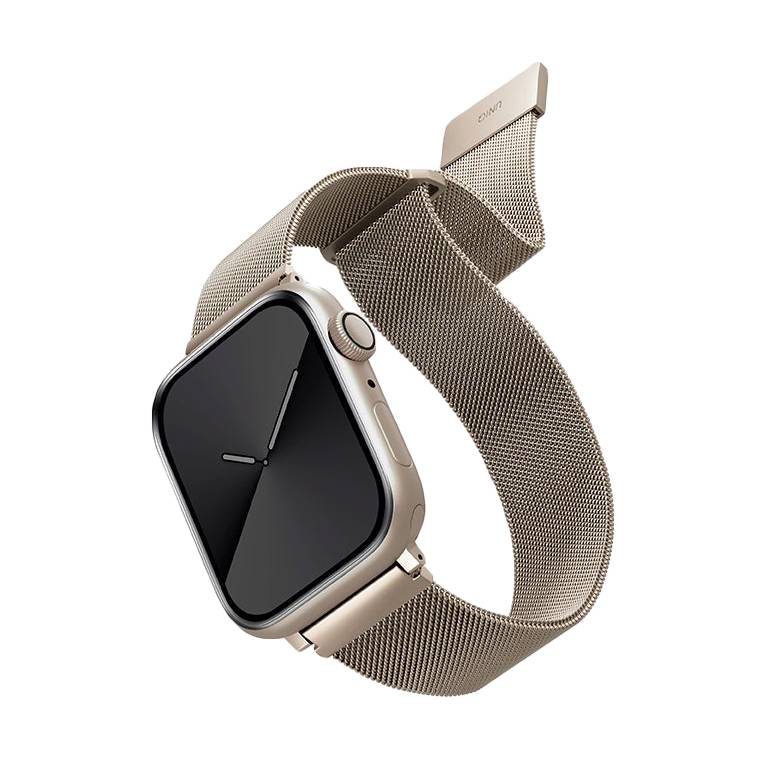 Ремешок Uniq Dante Strap Mesh Steel для Apple Watch 45mm 45mm, Нержавеющая сталь, сияющая звезда
