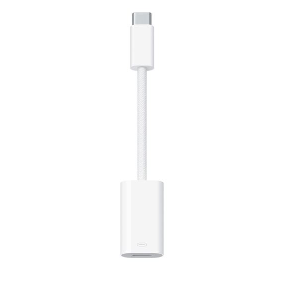Адаптер Apple USB-C to Lightning USB-C / Lightning, белый aux bluetooth адаптер aura abt 902w белый