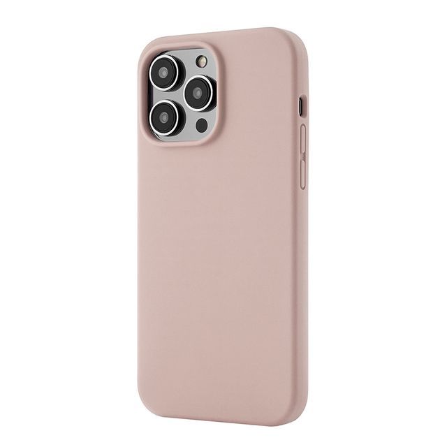 Чехол-накладка uBear Touch Mag Case для iPhone 14 Pro Max, силикон, розовый чехол защитный vlp art collection для iphone 13 winter светло розовый
