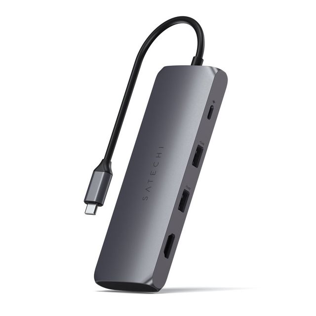 Адаптер мультипортовый Satechi Hybrid Multiport Adapter (with SSD Enclosure) 4 в 1, серый космос
Адаптер мультипортовый Satechi Hybrid Multiport Adapter (with SSD Enclosure) 4 в 1, серый космос