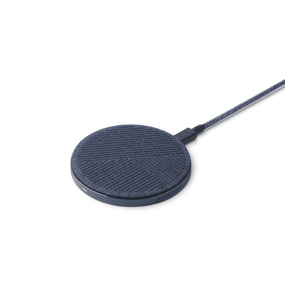 Зарядное устройство беспроводное Native Union Drop, 10Вт, синий беспроводное зарядное устройство accesstyle opal 15w grey