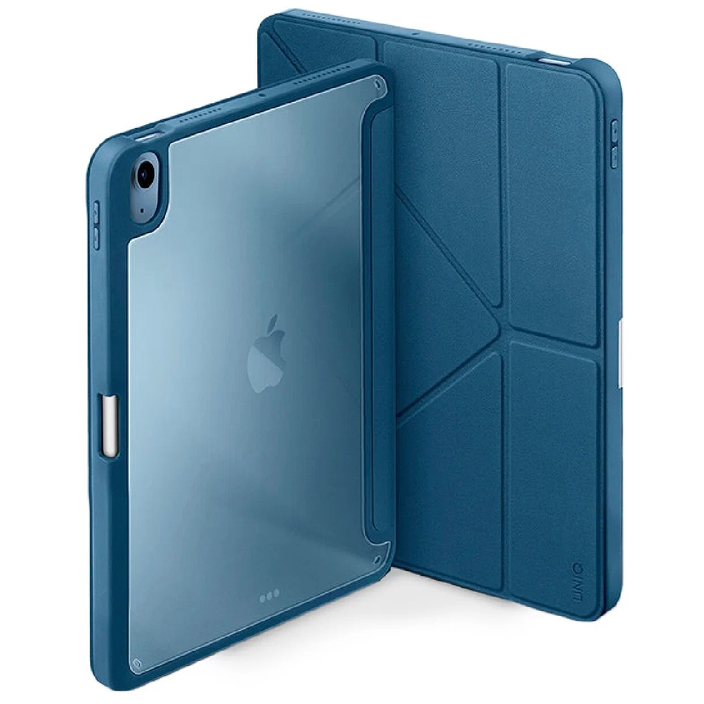 Чехол-книжка Uniq Moven для iPad 10,9″ 2022 (2022), полиуретан, голубой стилус для ipad 2018 2022 140 мач высокоточный чувствительный к наклону магнит белый